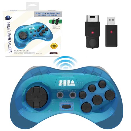 CONTROLLER: WIRELESS (BLUE SEGA BRAND) - SEGA SATURN/PC: CONTROLLER