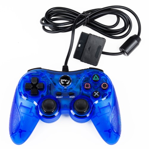 CONTROLLER: BLUE (WIRED) - PS2: CONTROLLER (TTX)