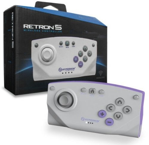 CONTROLLER: WIRELESS (GRAY) - RETRON 5: CONTROLLER