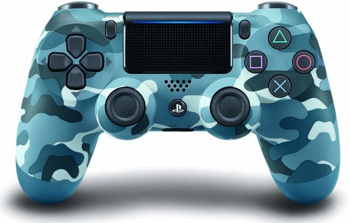 CONTROLLER: WIRELESS (BLUE CAMO) - PS4: CONTROLLER