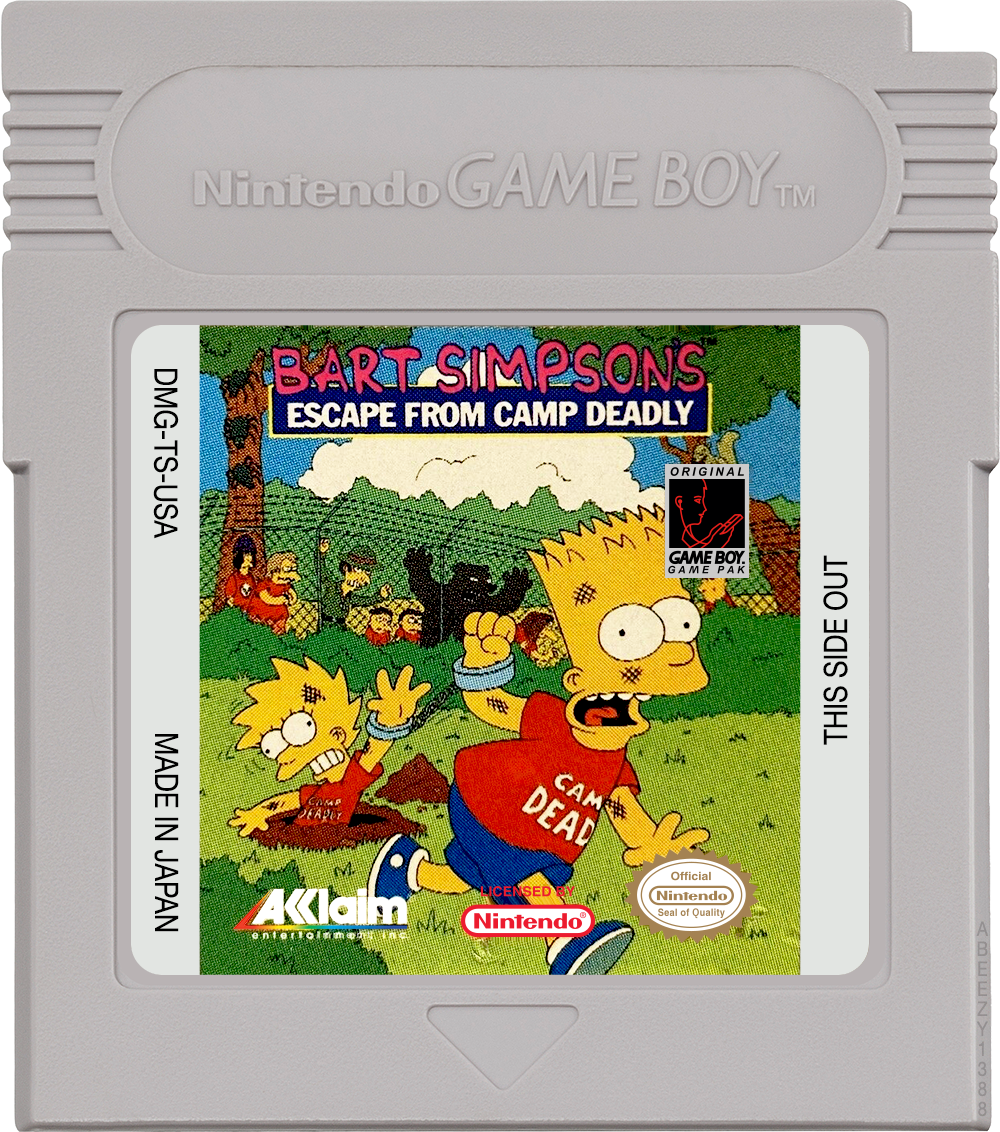 Bart Simpsons Escape From Camp Deadly - GAMEBOY