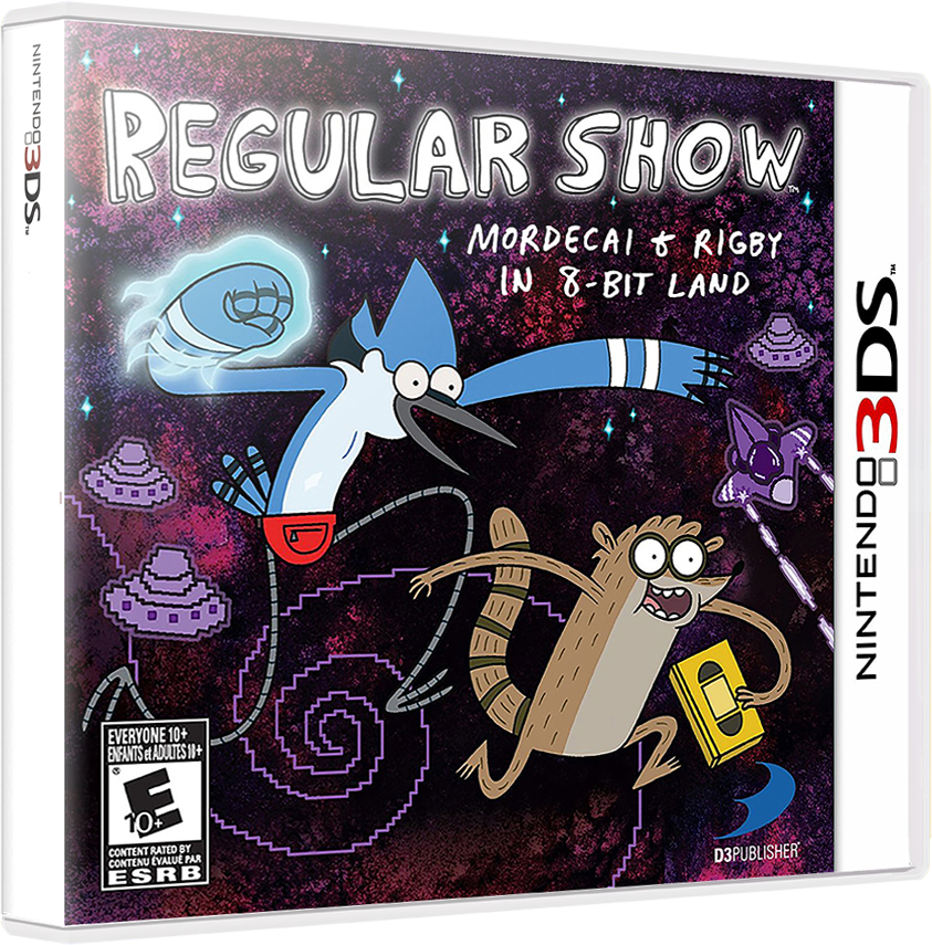 Regular Show Mordecai and Rigby in 8 Bit - NINTENDO 3DS