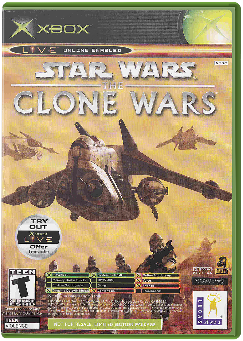 Star Wars Clone Wars w/ Tetris Worlds - XBOX