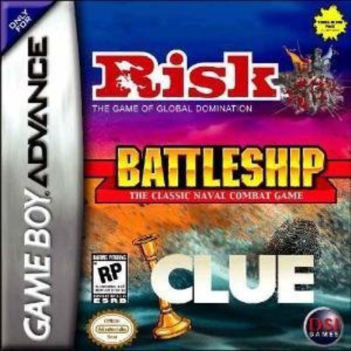 RISK/BATTLESHIPS/CLUE - GAMEBOY ADVANCE