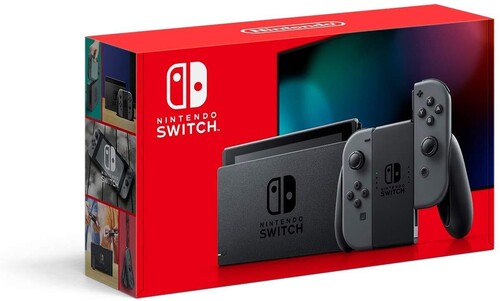 NINTENDO SWITCH-GREY-EXTENDED BATTERY - GAME SYSTEM