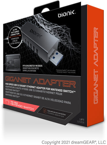 ADAPTER: GIGANET ETHERNET ADAPTER - NINTENDO SWITCH: ADAPTER