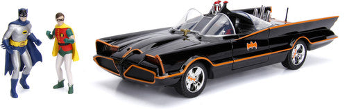 BATMOBILE: DIE CAST W FIGURES (LIGHT UP) - BATMAN (1966)