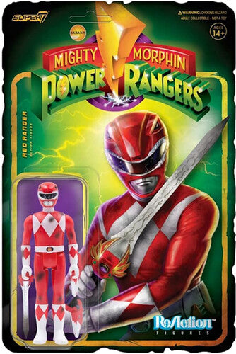 RED RANGER: REACTION FIGURE (DAMAGE) - MIGHTY MORPHIN POWER RANGERS