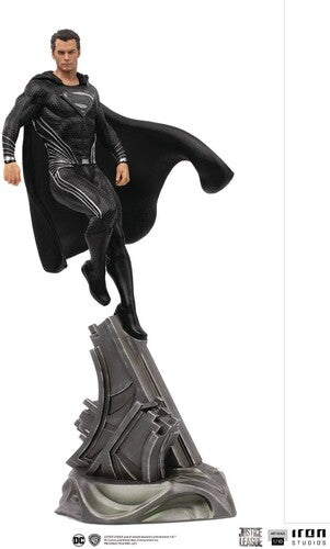 SUPERMAN (BLACK SUIT): RESIN STATUE - JUSTICE LEAGUE