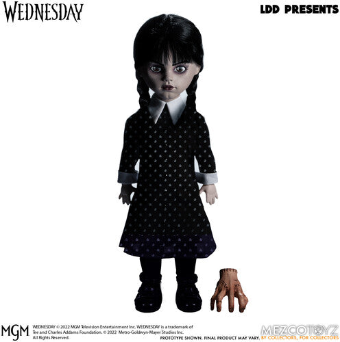 WEDNESDAY ADDAMS W/ THING: LDD FIGURE - LIVING DEAD DOLLS