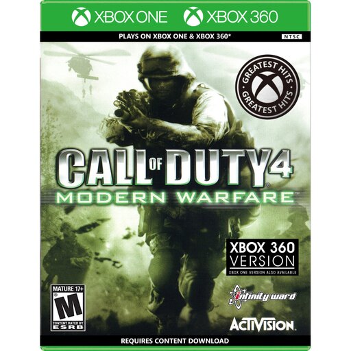 CALL OF DUTY: MODERN WARFARE - XBOX ONE/XBOX 360