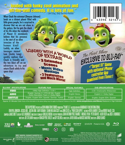 PLANET 51  (BLU-RAY) - BLU-RAY