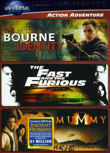 BOURNE IDENTITY/FAST & THE FURIOUS/MUMMY - DVD