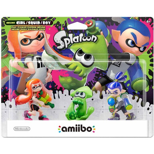 INKLING BOY/GIRL/SQUID (3 PACK) - AMIIBO (SPLATOON)