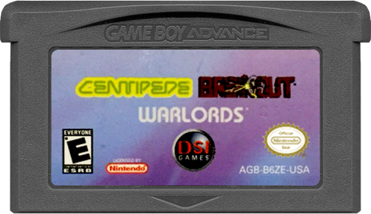 Centipede/Breakout/Warlords - GAMEBOY ADVANCE