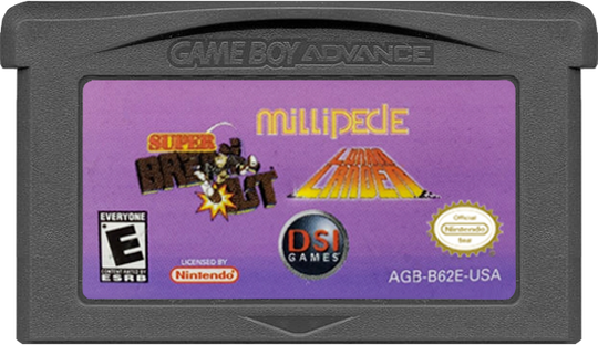 Super Breakout/Lunar Lander/Millipede - GAMEBOY ADVANCE