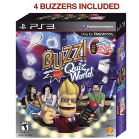 Buzz Quiz World with 4 Controllers - PS3