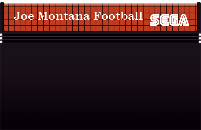 JOE MONTANA FOOTBALL - SEGA MASTER