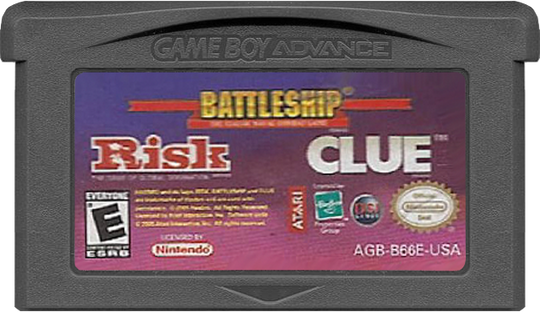 RISK/BATTLESHIPS/CLUE - GAMEBOY ADVANCE