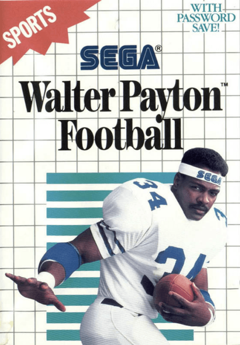 WALTER PAYTON FOOTBALL - SEGA MASTER
